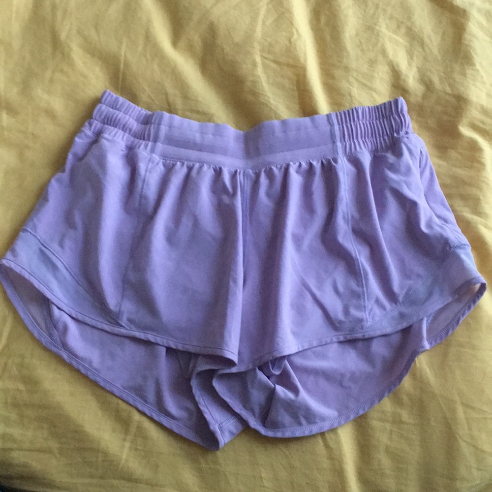 Lilac lululemon shorts